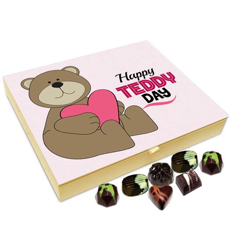 Chocholik Teddy Day Chocolate Gift Box, 20 Piece, 240 Grams : Amazon.in ...