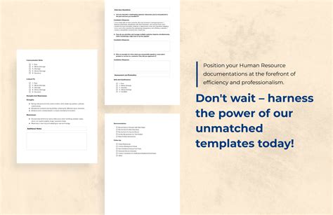 Interview Notes HR Template in Word, PDF, Google Docs - Download | Template.net