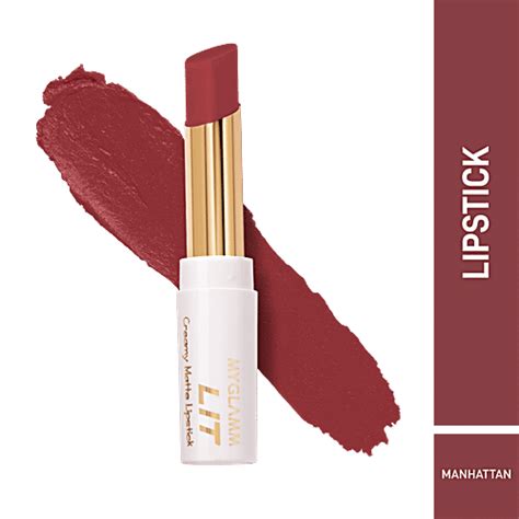 Buy MyGlamm LIT Creamy Matte Lipstick - Highly Pigmented, Stays Long ...