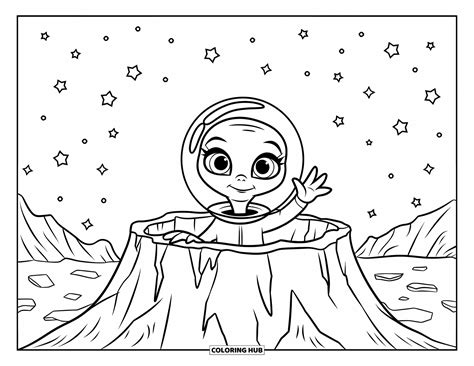 Image result for Alien Coloring Pages Preschool