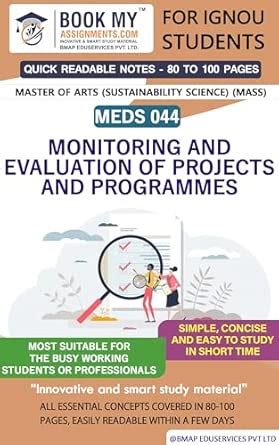 Buy IGNOU MEDS 44 : Monitoring and Evaluation of Projects and ...