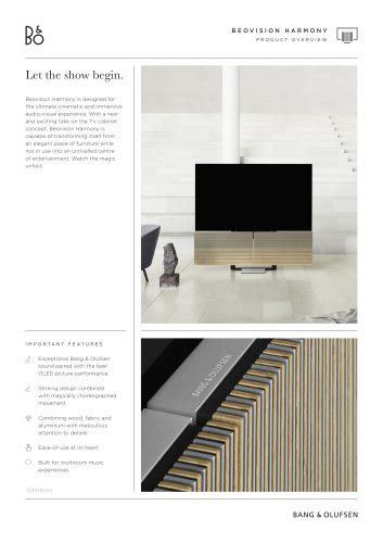 All BANG & OLUFSEN catalogs and technical brochures