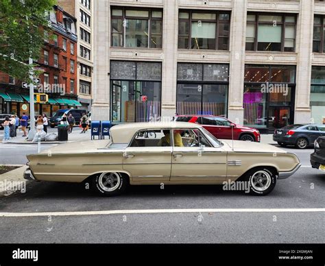 New York City, USA - August 17, 2023: Mercury Montclair 1964 vintage car parked at the street ...