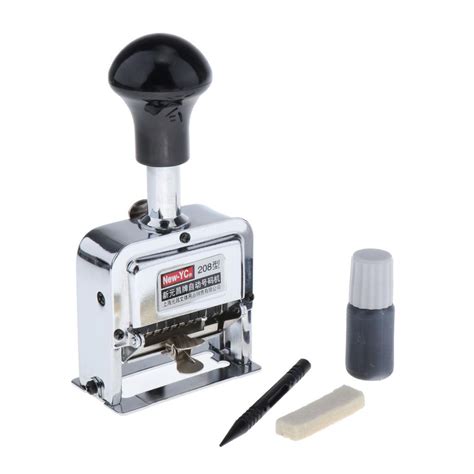 Steel 8-Position Automatic Numbering Machine Roller Digital Graffiti S ...