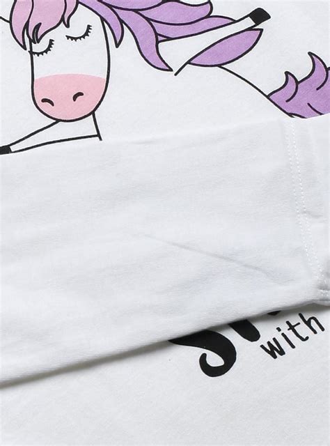 Buy Girls Unicorn Printed T-shirt Online at just Rs. 299.0 ...