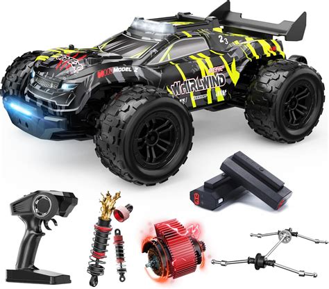DEERC 1/14 Fast Brushless RC Car for Adults, 43 MPH High Speed 4x4 Off-Road RC Truck, Waterproof ...