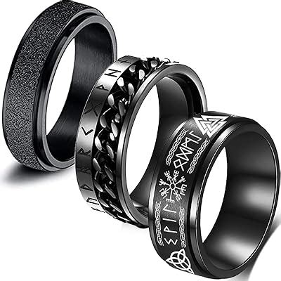 FLYUN Viking Spinner Rings for Men - Release Anxiety India | Ubuy