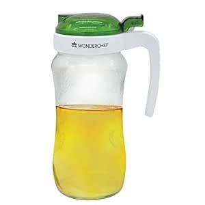 Wonderchef Glass Oil Pourer, 1 Litre, Green : Amazon.in: Home & Kitchen