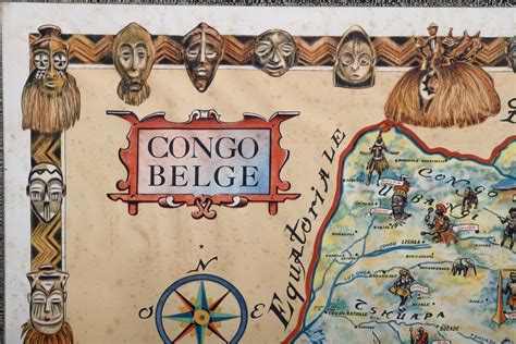Printed Map Of The Belgian Congo – NEMXDG