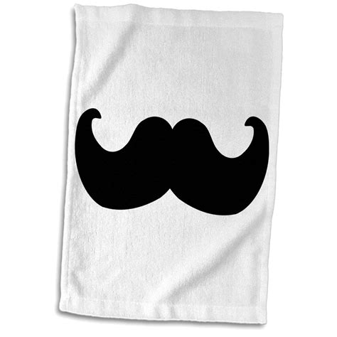 Buy 3D Rose Black Mustache on White-Ironic Hipster Moustache-Humorous ...