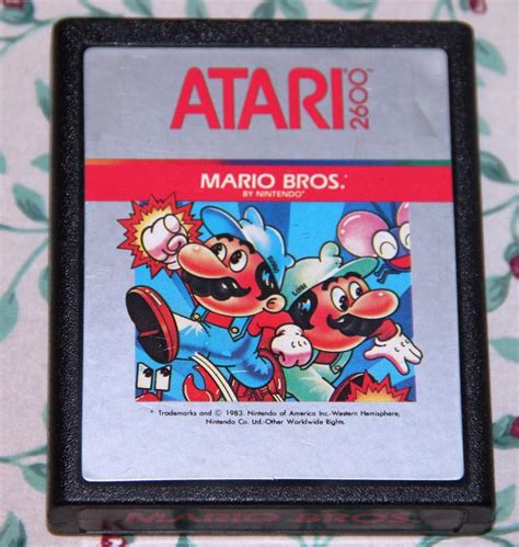 Mario Bros. (Atari 2600) Mario Brothers Blue Background Variation ...