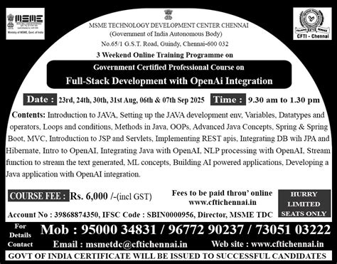 Central Footwear Training Institute - Specialised Courses