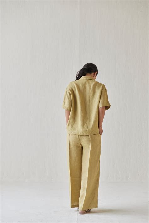Oasis Linen Ochre Co-ord Set – SanctuaryLiving