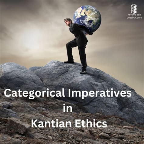 KANTIAN ETHICS – THE ONLY GOOD IS GOODWILL - PETER'S BOX