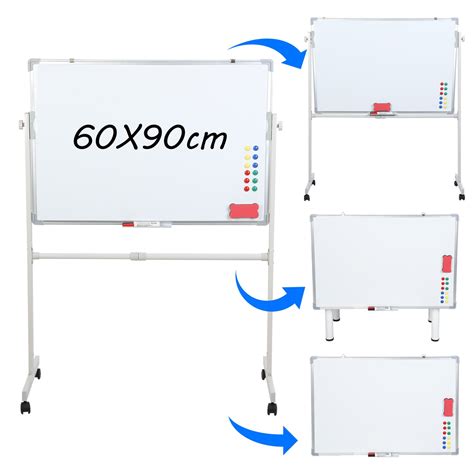 TidBay Rolling Whiteboard, White Board with Wheels, Mobile Whiteboard ...