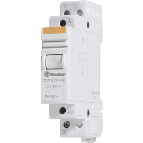 Relais modulaire 2NO 20A 12V DC, AgSnO2