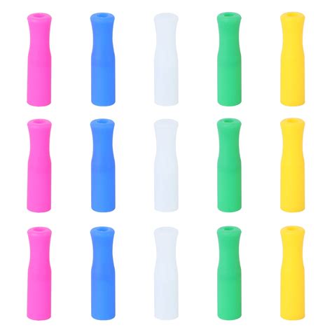 OUNONA 25PCS Silicone Straw Tips Multicolored Food India | Ubuy