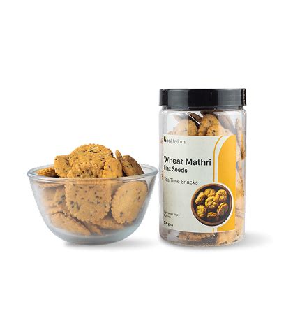 Wheat Mathri - Baked with Flax Seeds – Healthyium