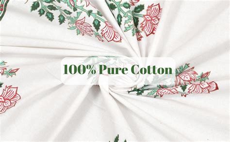 Buy BLOCKS OF INDIA Cotton Hand Block Print Rectangular Table Cloth For ...