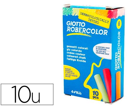 Papereria PAES S.L. | TIZA COLOR ANTIPOLVO ROBERCOLOR CAJA DE 10 UNIDADES