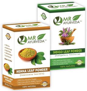 MR Ayurveda Indigo Powder for Black Hair and Henna Powder | Organic ...