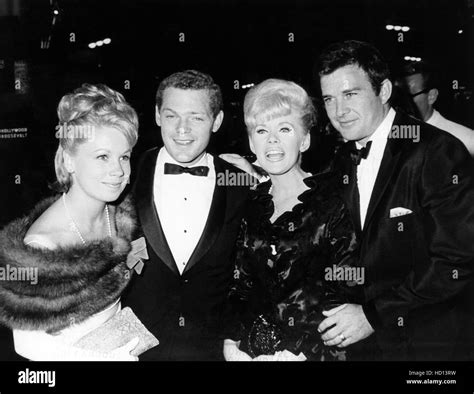 Connie Stevens (center) with husband, James Stacy (right), James ...