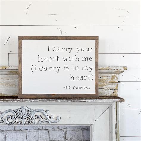 I carry your heart with me (I carry it in my hearts) - e e Cummings