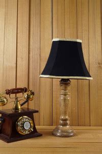 Tu Casa ROYAL BROWN MANGO WOOD TABLE LAMP WITH SQUARE SHADE COLOR--BLK ...