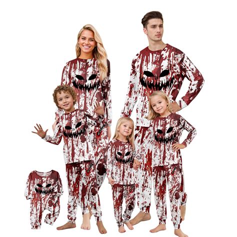 2025 Halloween Family Pajamas Matching Set, Family Halloween Nightclothes Matching Sets, Print ...