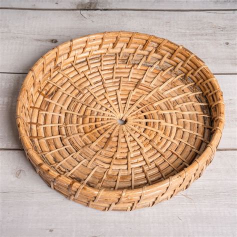 Cane Woven Round Tray – The Bengal Store