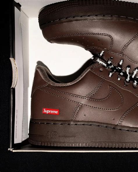 Supreme x Nike Air Force 1 Low Baroque Brown - CU9225-200 - Le Site de ...