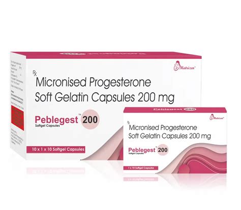 Progesterone (200mg) – Peblegest 200 Softgel