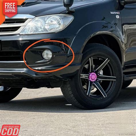 K D Fog Lamp Set for Fortuner 2004-2011 Complete Kit with Covers & Wir ...