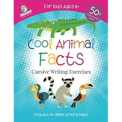 Buy Cool Animal Facts: Cursive Writing Exercises Paperback – January 28 ...