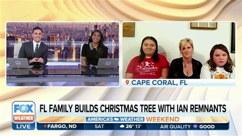 Florida family builds Christmas tree with Ian remnants | Latest Weather ...