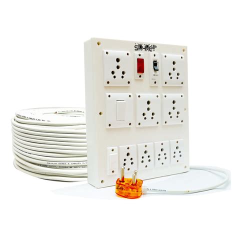 SKYWELL Extension Board of 6A 15A 16A 25A Small & Heavy Duty with 2500W ...