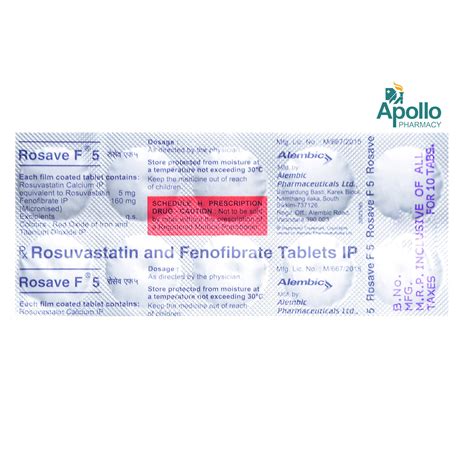 Rosave F 5 Tablet 10's Price, Uses, Side Effects, Composition - Apollo ...