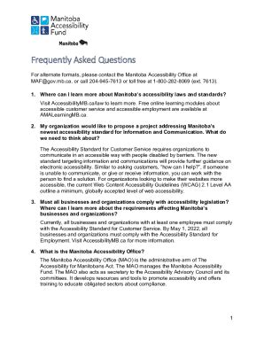 Fillable Online Accessibility Plan Update Guide and Template Fax Email ...