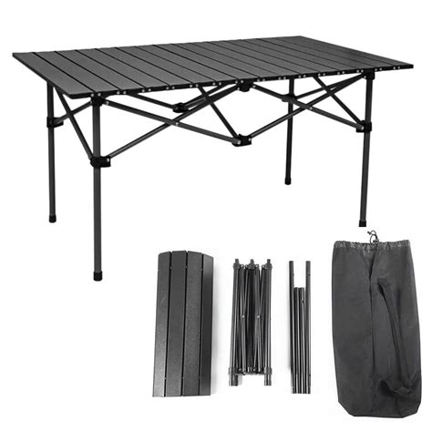 Proberos® Camping Table 37.4 Inches Folding Camping Table with Carrying ...