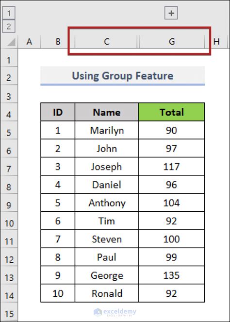 Image result for Open Close Columns Excel