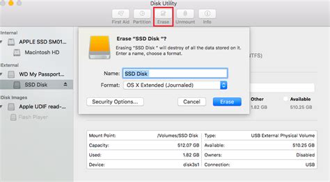 Image result for Format a Disk Mac OS