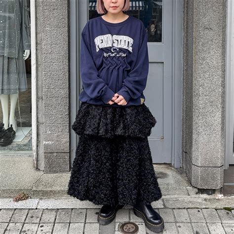 Create Clair / Remake sweat - front / Navy | ふぁいん