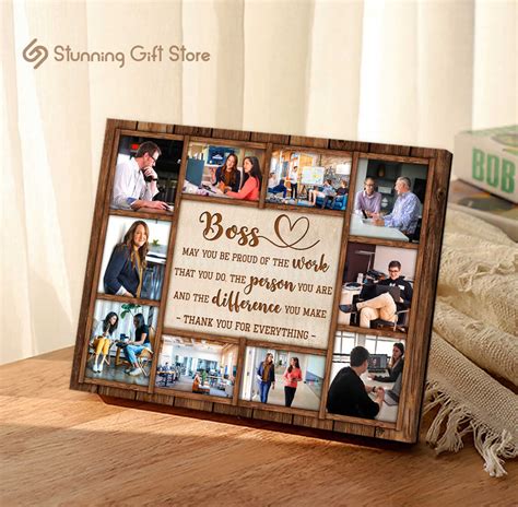 Boss Birthday Gift, Boss Photo Collage, Boss Gift, Boss Present, Boss Appreciation Gift, Boss ...