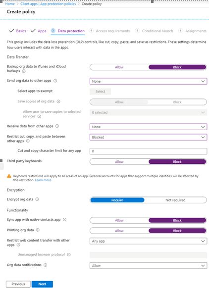 Image result for App Protection Policy Intune Android