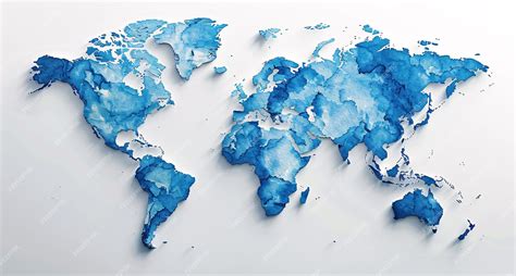 3D world map illustration | Premium AI-generated image