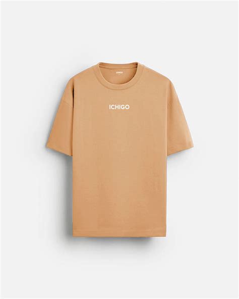 Minimalist Men's Light Brown Tee – Ichigo