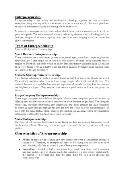 Module 1 ENT - Entrepreneurship Entrepreneurship is the ability and ...