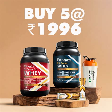 Box of 2 Whey Protein (1+1 Lbs) + 2 Energy Bars & Shaker – Fitspire