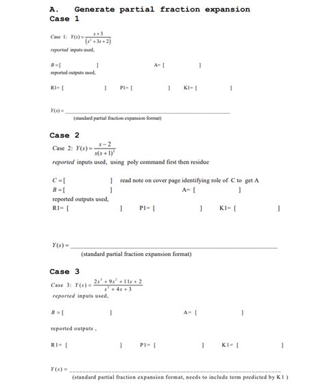 Image result for Long Partial Fractions MATLAB