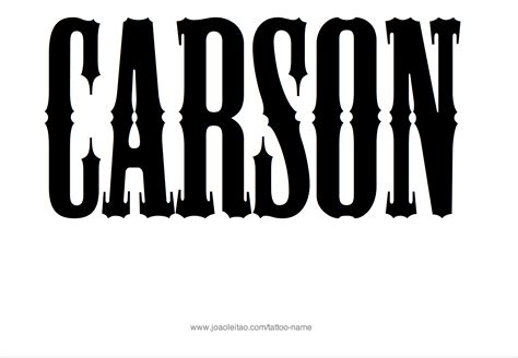 Carson Name Tattoo Designs | Name tattoo designs, Name tattoo, Name tattoos